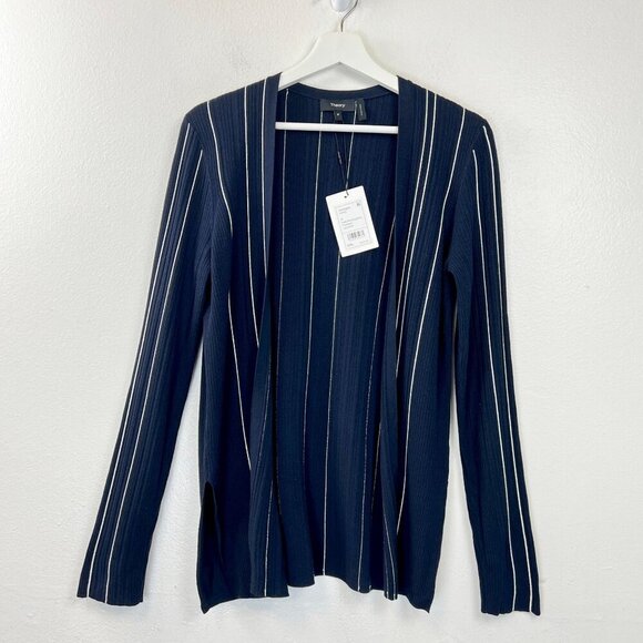NWT Theory Hankson Striped Cardigan Size M - Picture 3 of 12